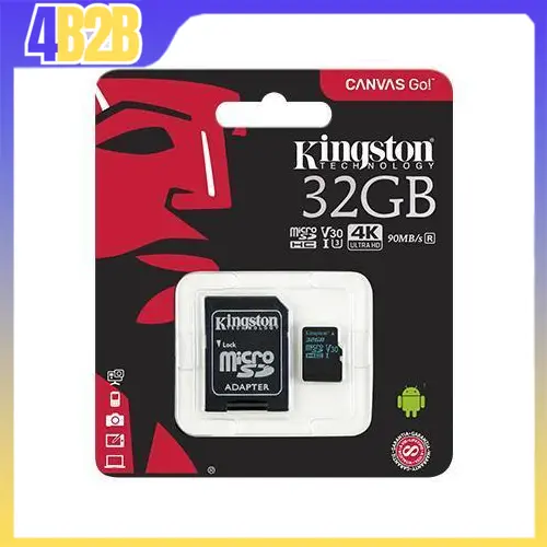 32248 - KINGSTON MEM. CARD MICROSD 32GB CANVAS GO UHS-I U3 4K