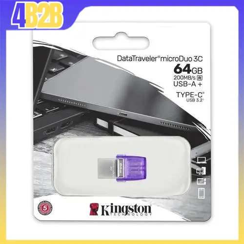 42047 - KINGSTON USB FLASH DATATRAVEL MICRODUO 3C G3 USB 3.2 GEN1 64GB DTDUO3CG3/64GB