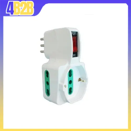 19500 - EXTRASTAR ADATTATORE SPINA 10A CON 2 PRESE 10A/16A+SCHUKO