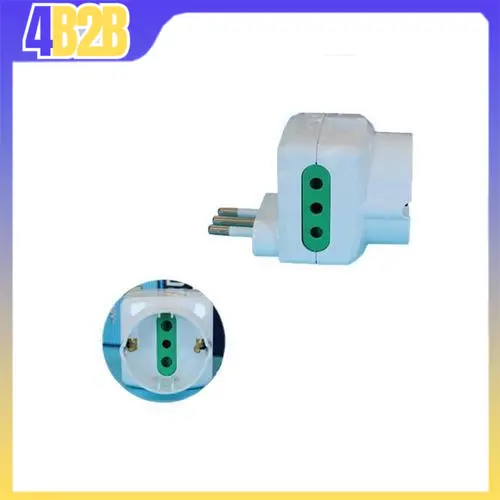 23305 - EXTRASTAR ADATTATORE SPINA 10A CON 2 PRESE+1SCHUKO SALVA SPAZIO