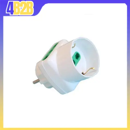 18468 - EXTRASTAR ADATTATORE SPINA SCHUKO 2 PRESE 10/16A +1 BIPASSO/SCHUKO