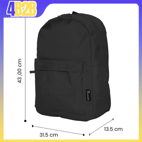 57041 - TECHMADE ZAINO AMERICAN STYLE (31.5x13.5x43 CM) NERO 
