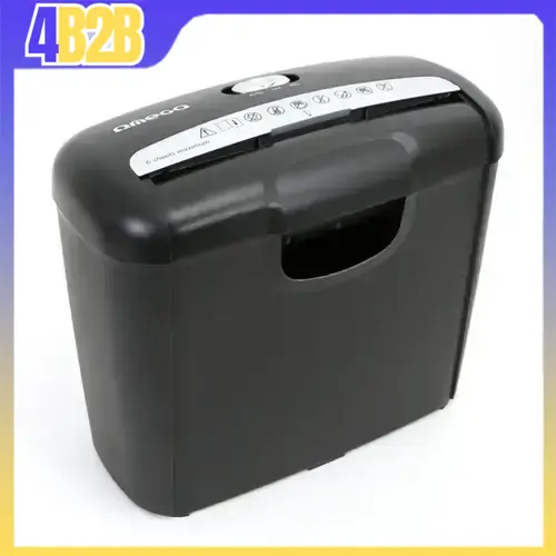 43013 - OMEGA PAPER SHREDDER ONP601S STRIP CUT 6 SHEETS P-2 10L