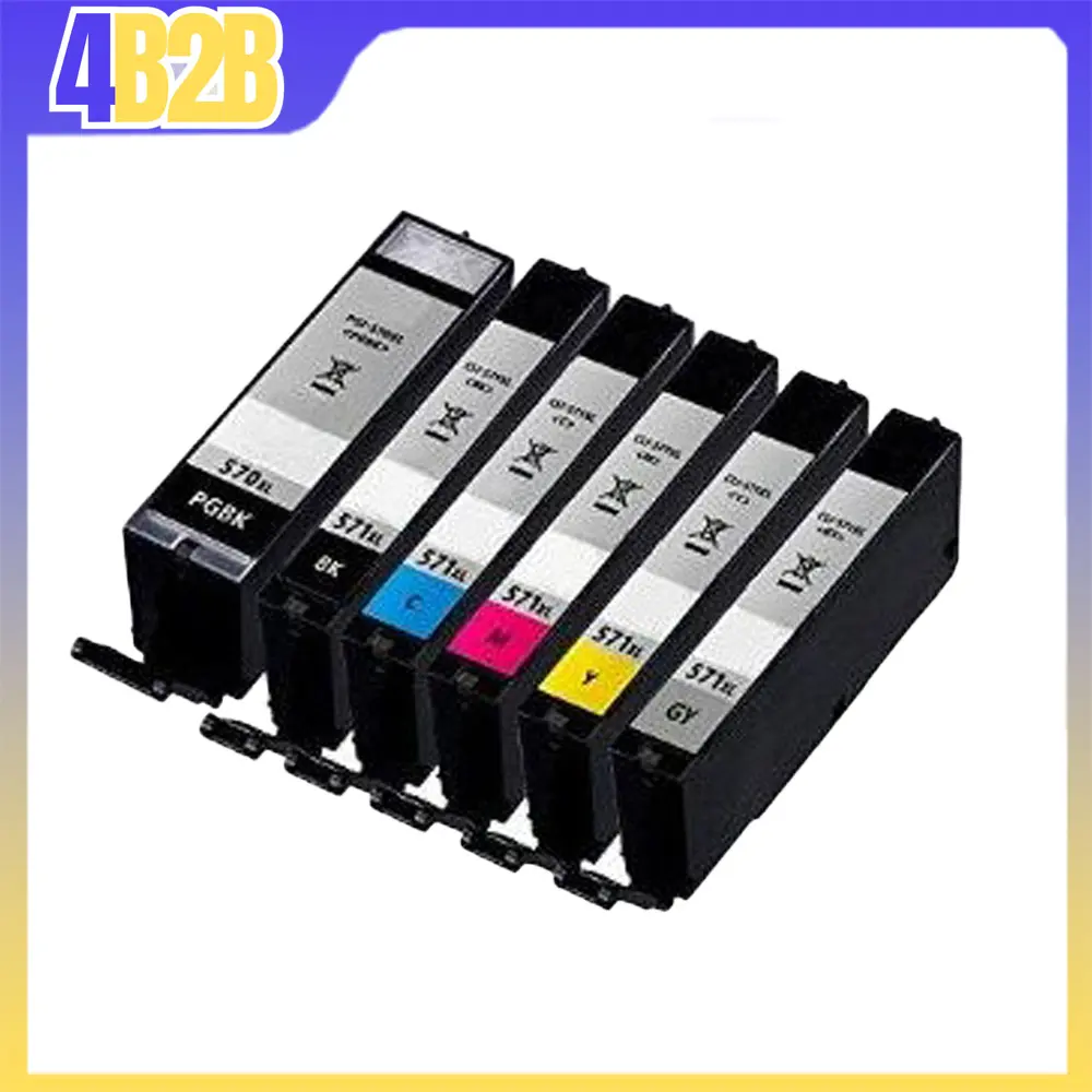 36563-10.8ML With chip Canon MG5700 MG6800 MG7700#CLI-571bkXL Black ARCLI571XLBK