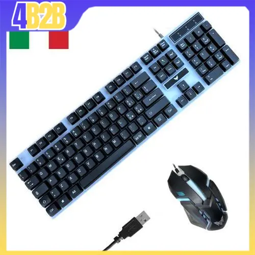 44768 - CROWN KIT TASTIERA + MOUSE GAMING BACKLIGHT [LAYOUT IT] 1200DPI